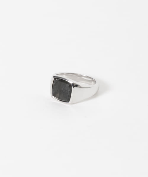 TOM WOOD　Kay Ring Black Larvikite