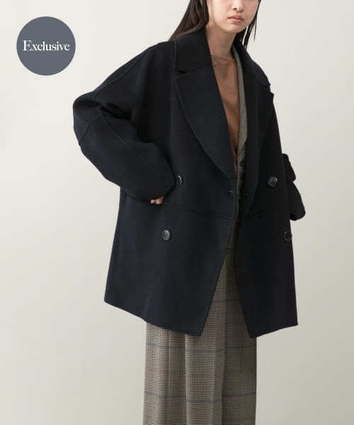 『一部別注カラー』YENN　DOUBLE FACE PEA COAT