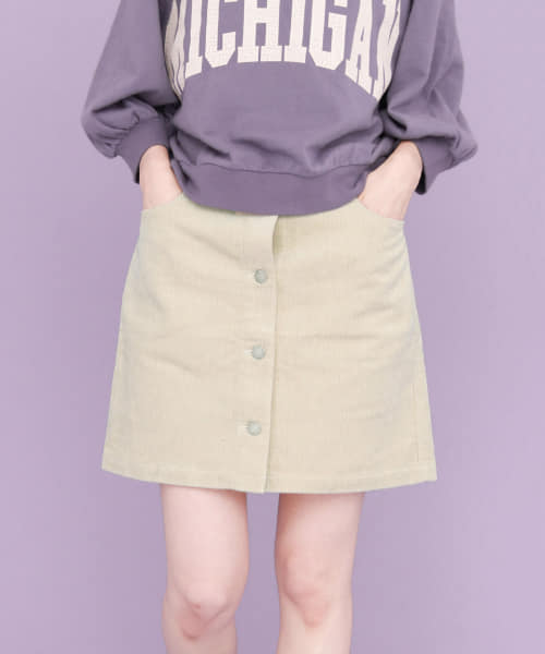 コーデュロイミニスカート∴