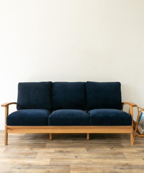 BOTHY Corduroy Sofa 3P オーク無垢材