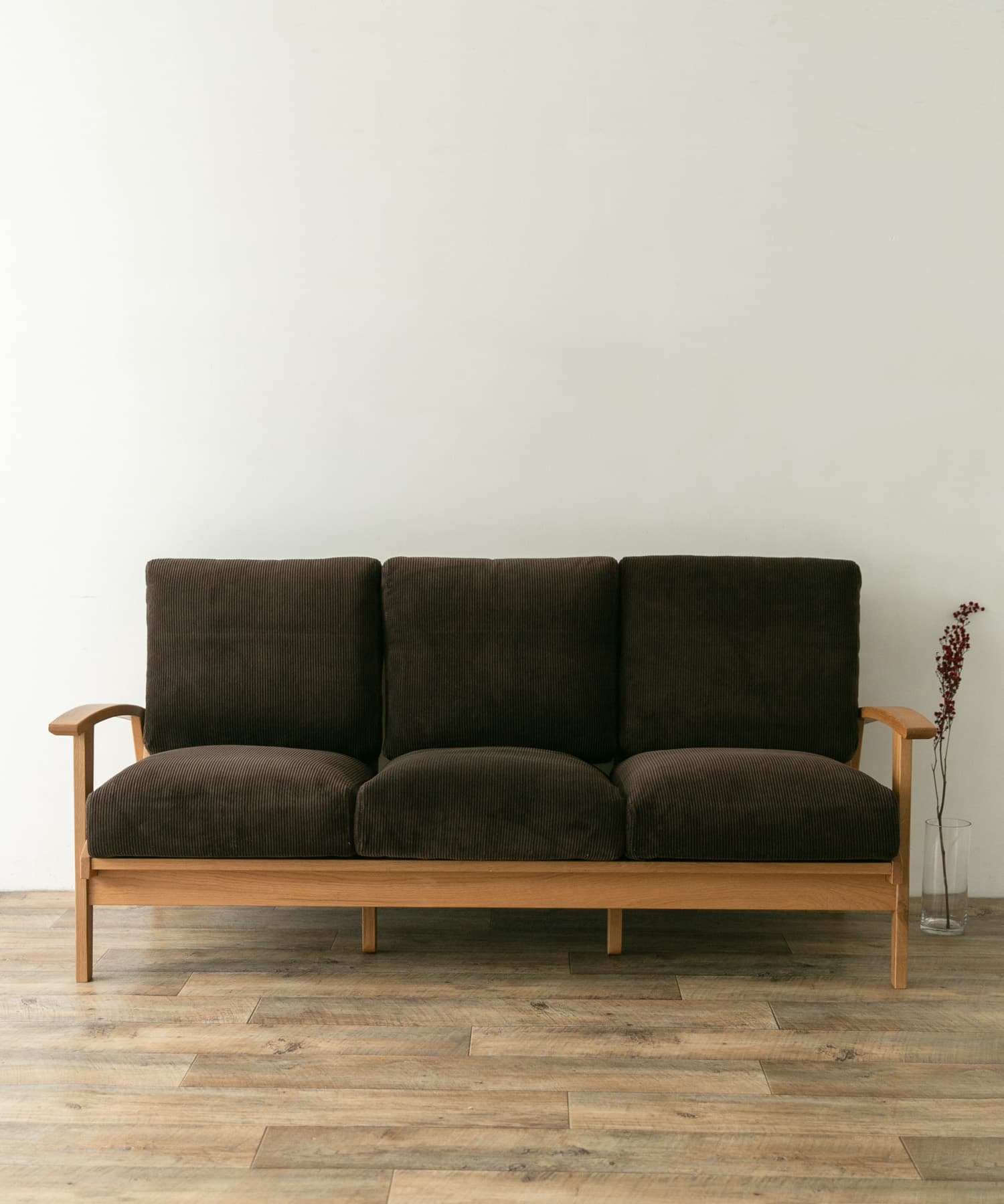 BOTHY Corduroy Sofa 3P オーク無垢材[URF-CDSF3P]｜URBAN 