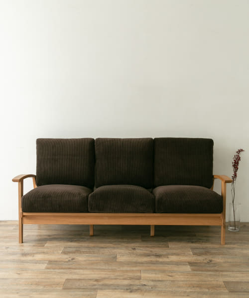 BOTHY Corduroy Sofa 3P オーク無垢材