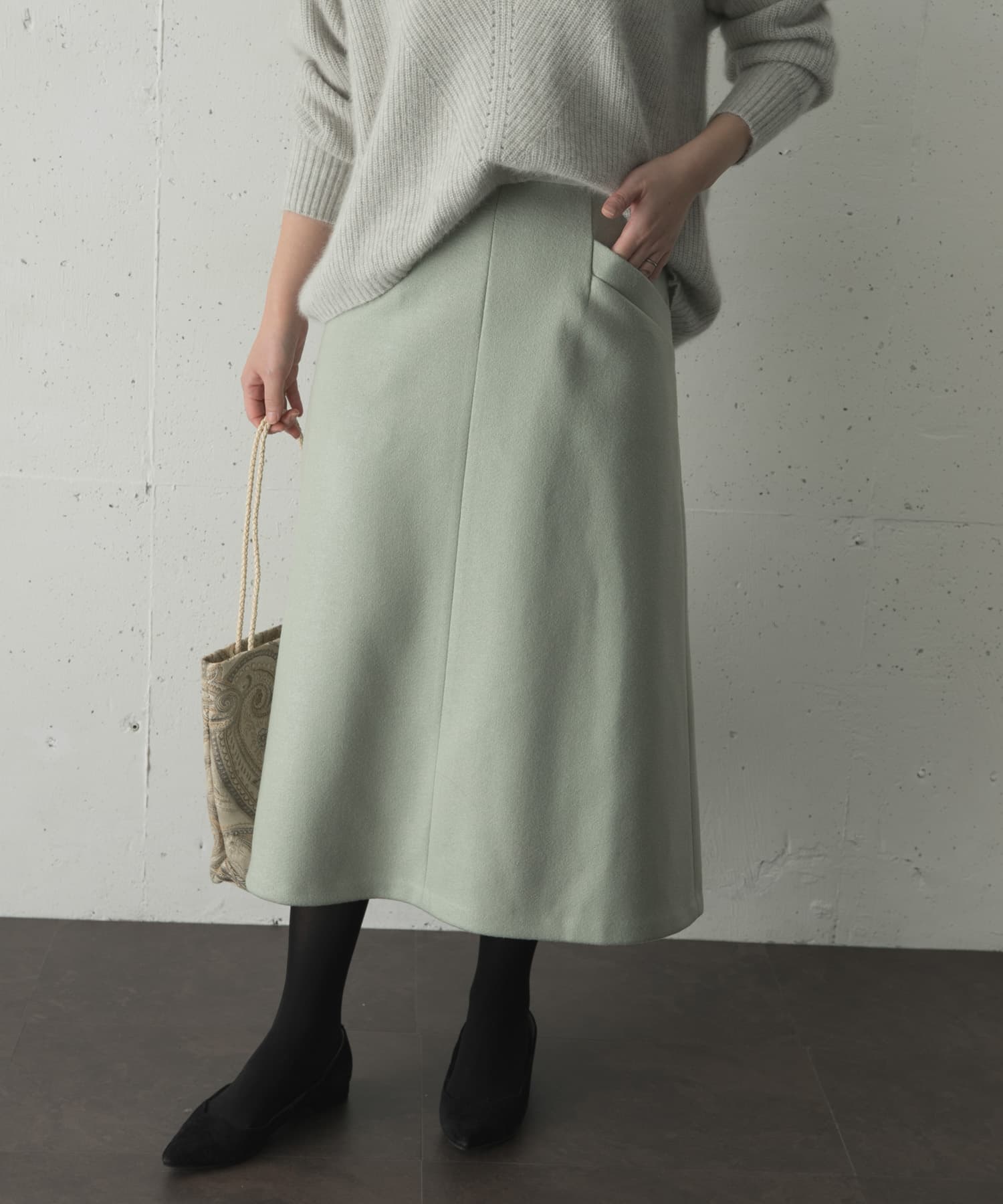 一部web限定カラー ウール混aラインスカート Ra07 25d013 Urban Research公式ファッション通販
