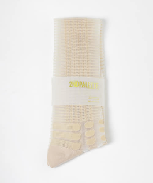 2ND PALETTE　dot knee high tulle socks