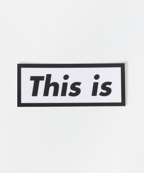 This is　This is the Sticker