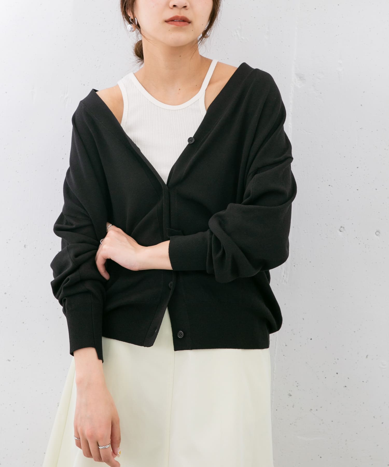 商品画像：CIVARIZE ダメージ加工 タンクトップ クラッシュ アシンメトリー 2