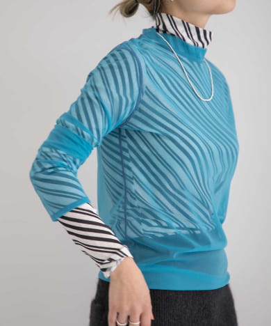 SIMONE WILD　NET LONG-SLEEVE SHIRTS