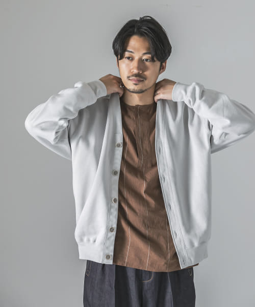COSEI　超長綿シルケットカーディガン