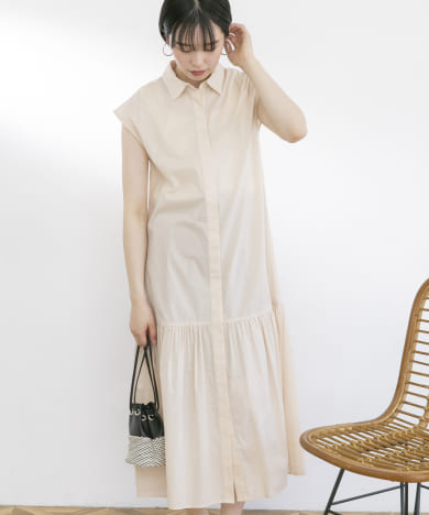 フレンチスリーブマキシシャツワンピース[NL24-26F003]｜URBAN 