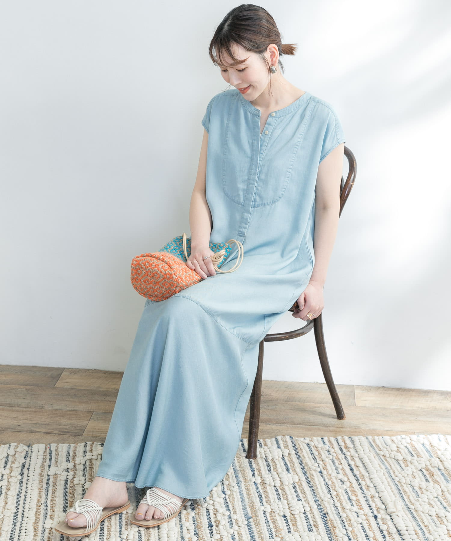 F By Rosso シャンブレーデニムフレンチワンピース Ra25 26f505 Urban Research公式ファッション通販
