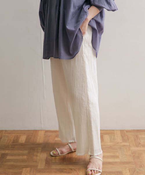 [DOORS][mizuiro ind　crape wide easy pants]