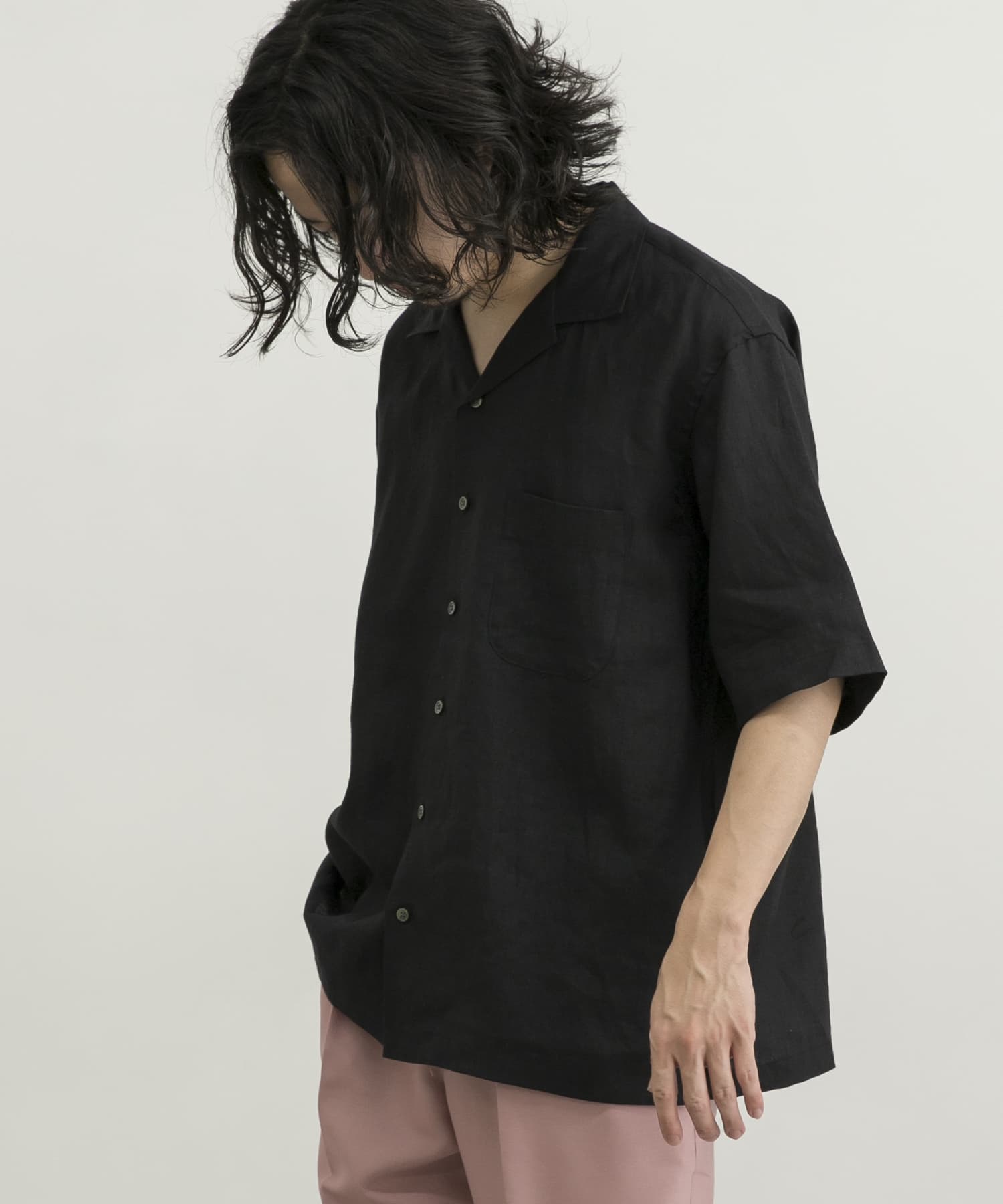 リネンオープンカラーショートスリーブシャツ Orange S シャツ・ブラウス メンズ URBAN RESEARCH アーバンリサーチ