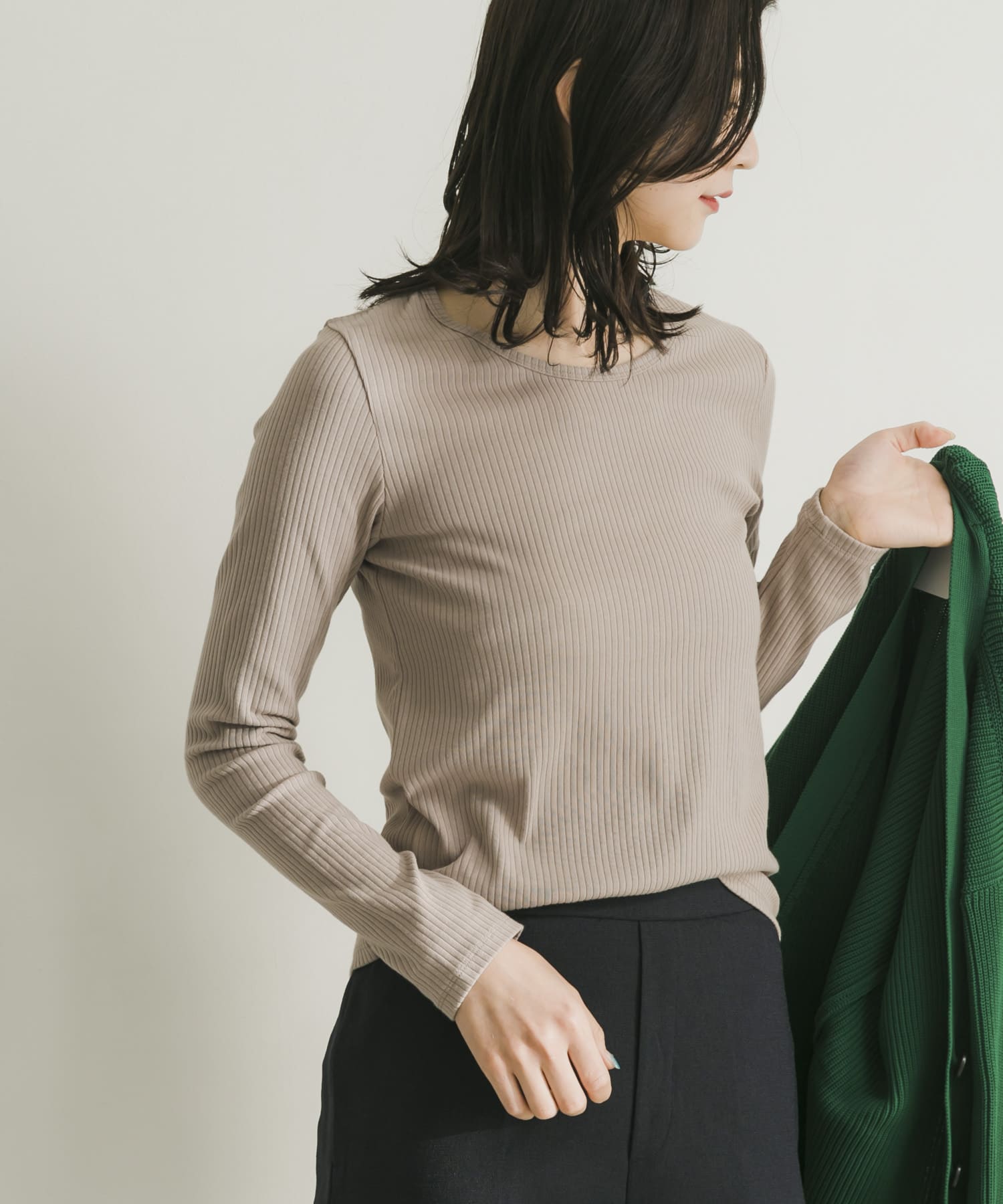 ロングスリーブリブTシャツ - organicfarmermag.com
