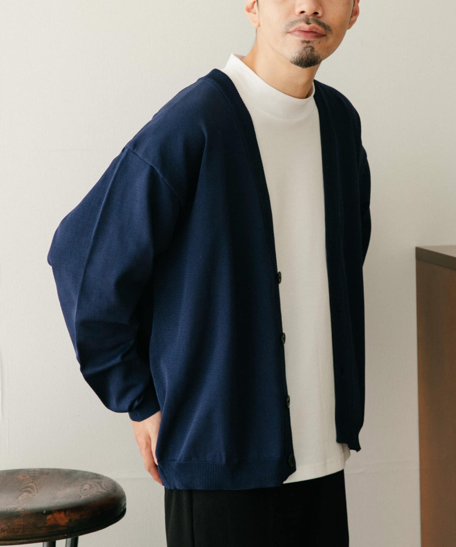 マシンウォッシャブル 天竺ニットカーディガン[IT26-12A011]｜URBAN 