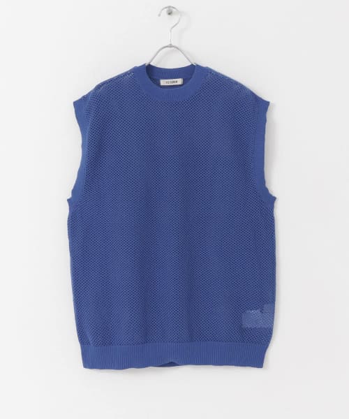 カラフルメッシュニットベスト