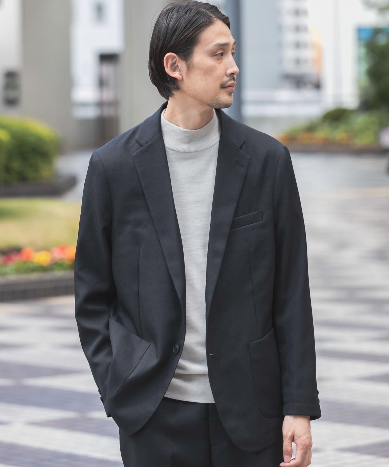 LIFE STYLE TAILOR ウールライクツイルジャケット[DT27-18L501]｜URBAN