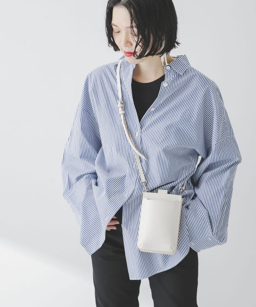 ANABEL　LEATHER shoulder bag