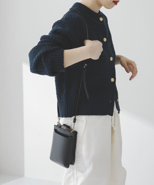 ANABEL　LEATHER shoulder bag
