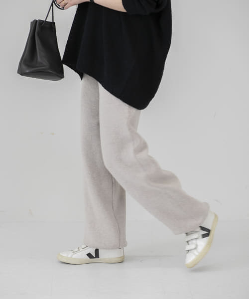 コットンカシミヤスムースパンツ