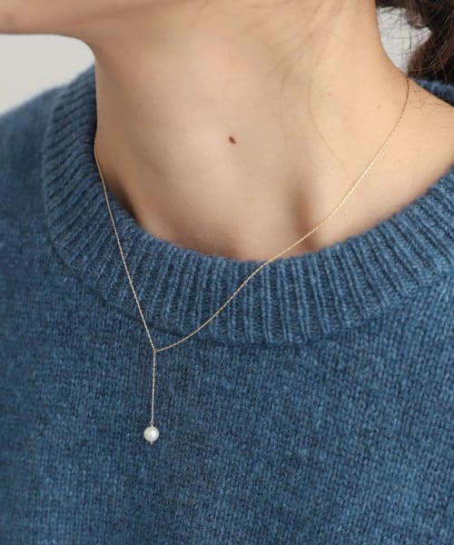 Toile　Round Pearl Chain Necklace