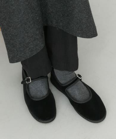 Drogheria Crivellini ベロアストラップシューズ[MJPJVEOO-KL26 