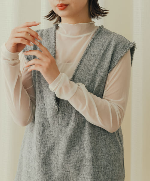 メローチュールハイネックトップ