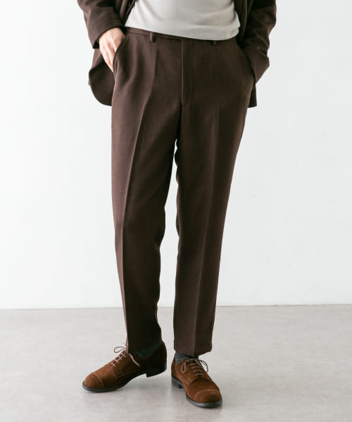 LIFE STYLE TAILOR　ウールライクコンフォータブルパンツ