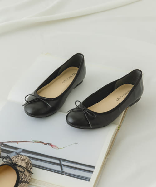 『35～40サイズ展開』『MADE IN JAPAN』プレーンバレエシューズ
