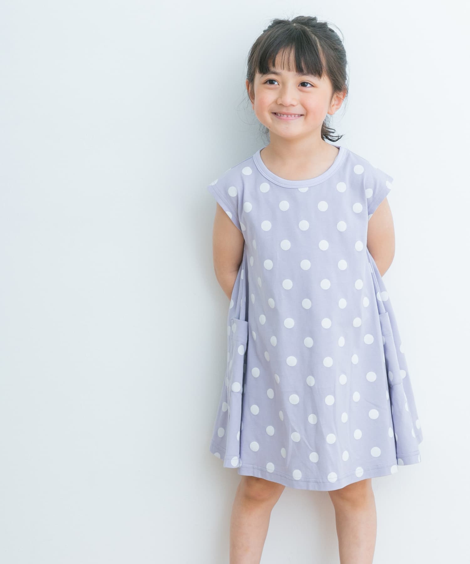 Dolceu0026Gabbana kids ポルカドットフレアワンピース-