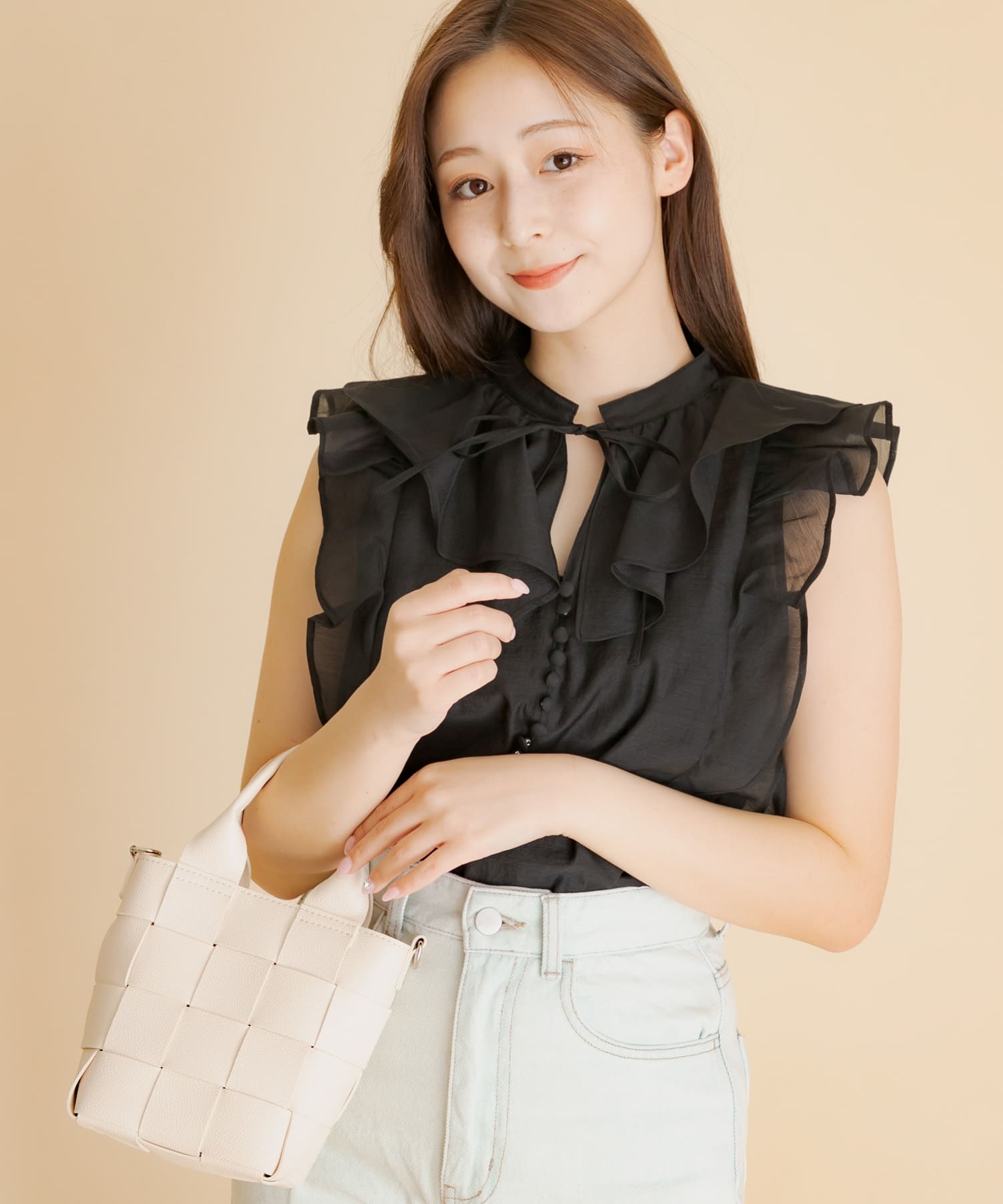 HEYUMM シアーラッフルブラウス[AH35-23H103]｜URBAN RESEARCH公式