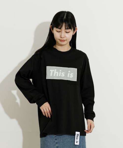 This is　This is the LONG-T-SHIRTS ORGANIC COTTON