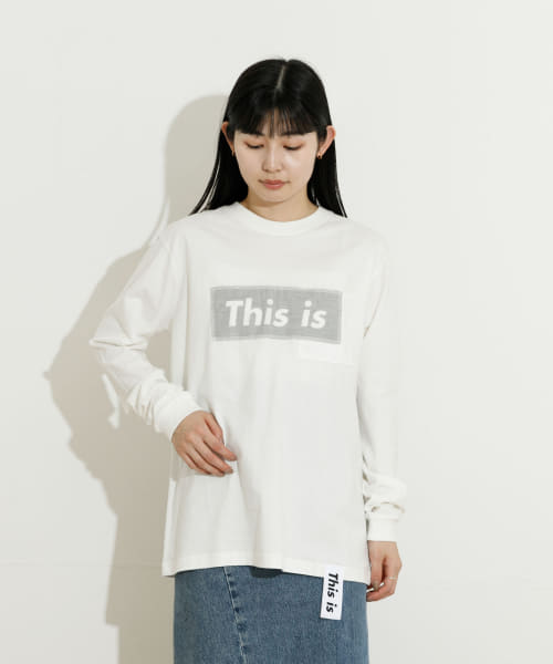 This is　This is the LONG-T-SHIRTS ORGANIC COTTON