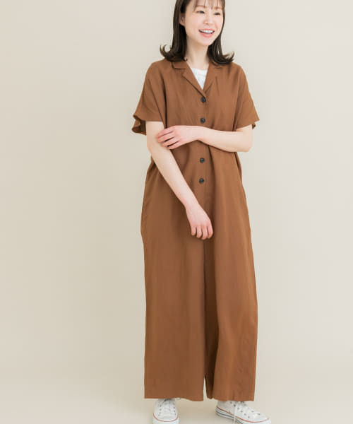 ARCH&LINE　LiRy OPENCOLLAR SALOPETTE