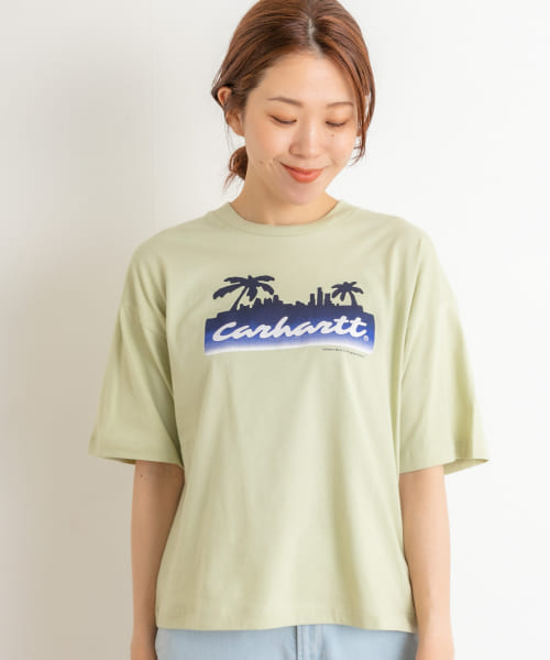 carhartt　W SHORT-SLEEVE PALM SCRIPT T-SHIRTS