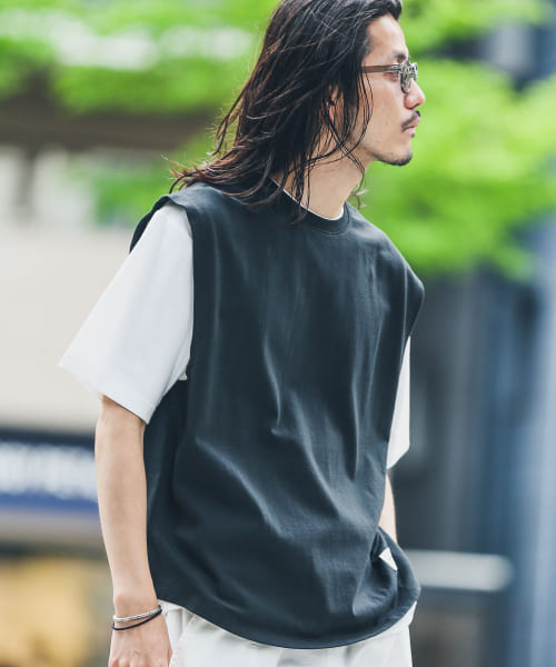 『別注』BAEXFATE×Sonny Label　レイヤードノースリーブTシャツ
