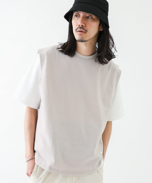 『別注』BAEXFATE×Sonny Label　レイヤードノースリーブTシャツ