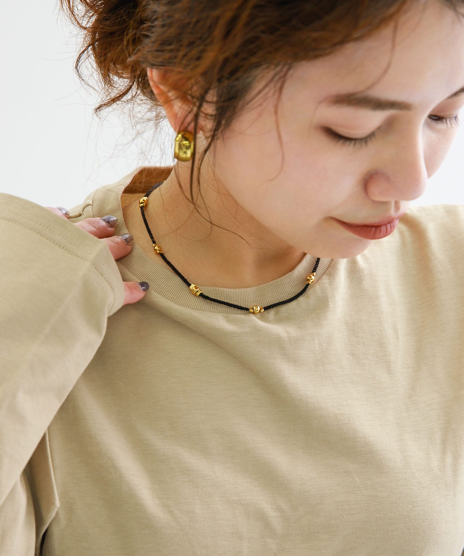 別注』PHILIPPE AUDIBERT×UR EX Cord Necklace GD[TECOOP-UL34]｜URBAN
