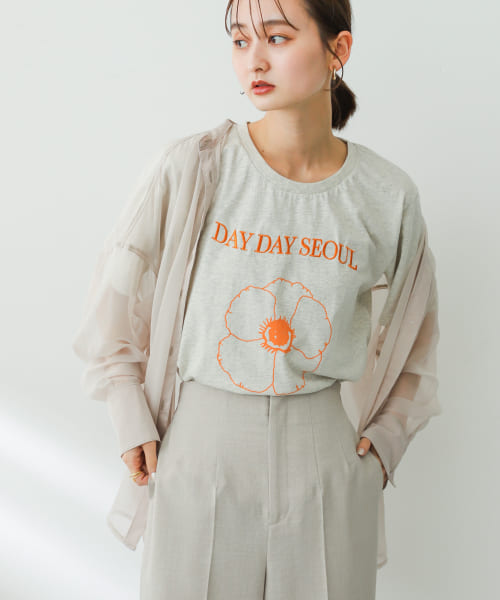 『別注』DAY DAY SEOUL×SENSE OF PLACE　グラフィックTシャツ
