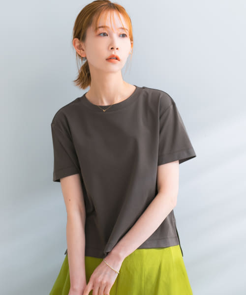 サイドスリットショートTシャツ
