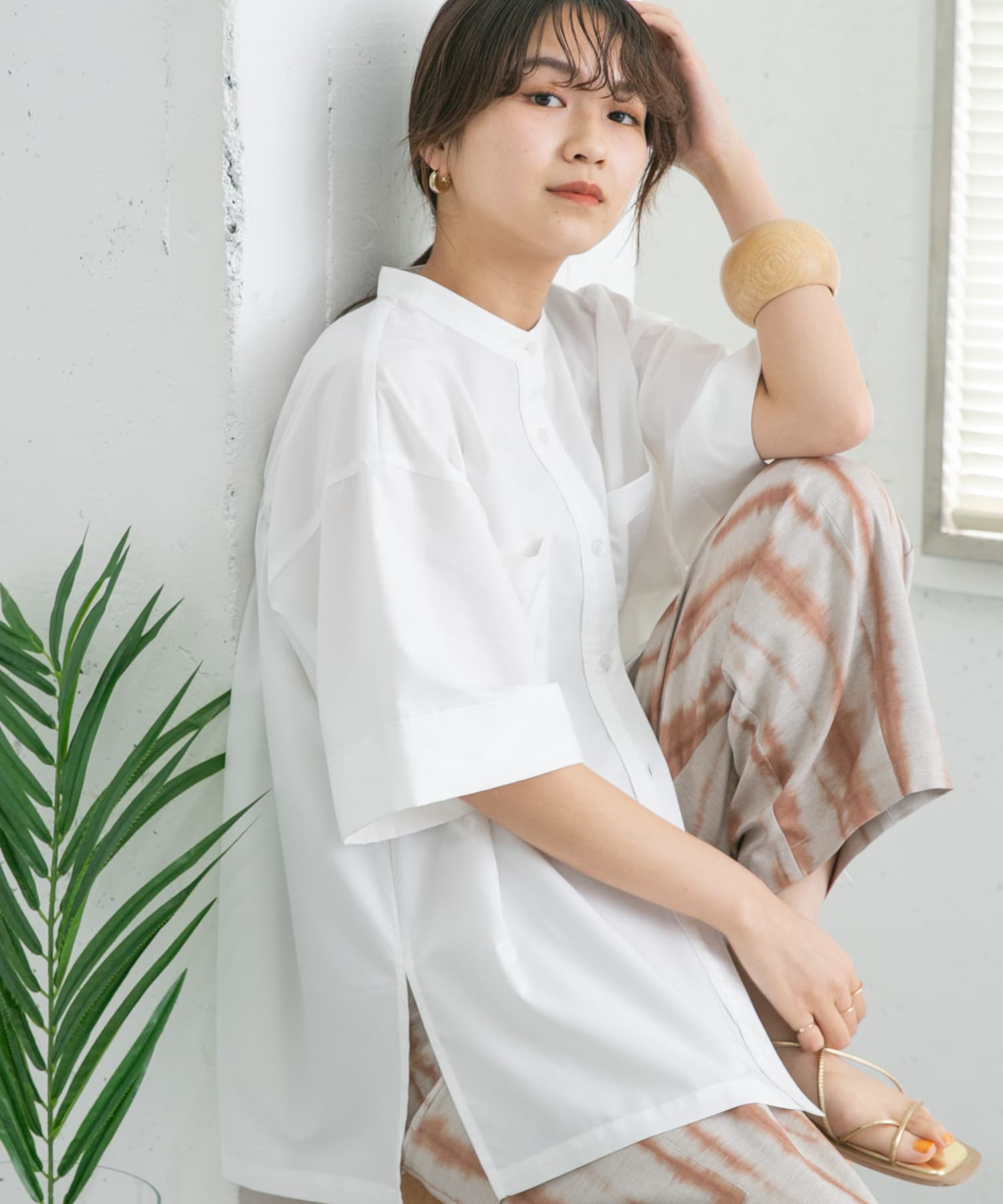 BACKギャザーワイドシャツ[KB35-23V330]｜URBAN RESEARCH公式