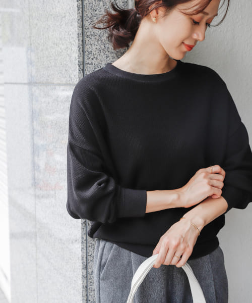 タックフライスロングスリーブTシャツ