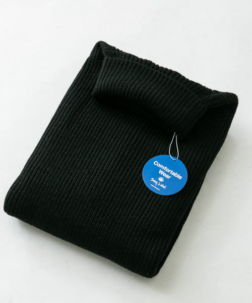 [Sonny Label][ウォッシャブルウール混タートルニット]