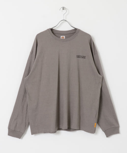 『別注』SEESEE×URBS　BASIC LONG-SLEEVE HEMP T-SHIRTS