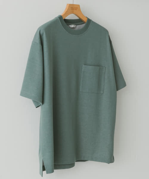 ダブルフェイスクルーネックショートスリーブTシャツ