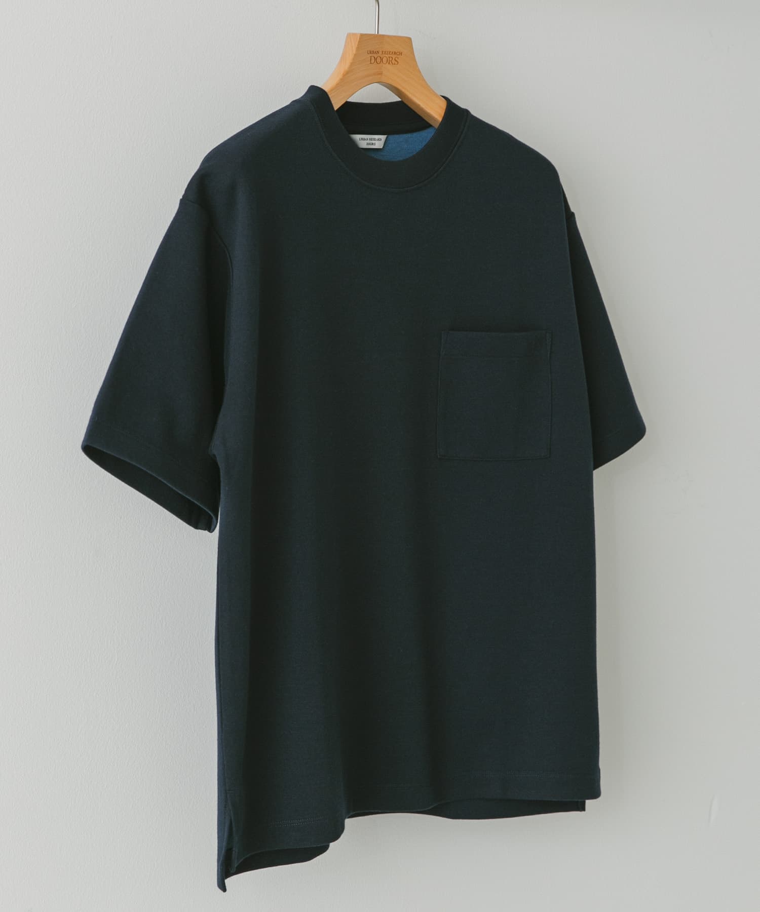 ダブルフェイスクルーネックショートスリーブTシャツ[DR35