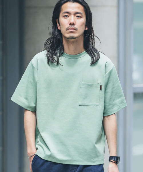 『XLサイズ/WEB限定』ポンチポケットクルーネックTシャツ