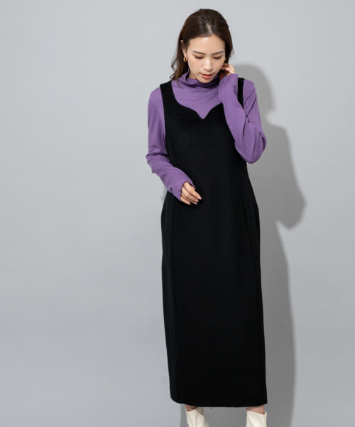 Audrey and John Wad　Curve line long One-piece