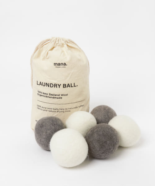 mana. ORGANIC LIVING　ウール洗濯ボール6個セット