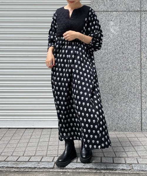 インドコットンプリントワンピース
