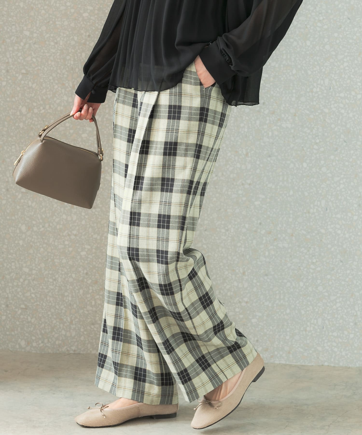 カラーチェックワイドパンツ[RA36-24S601]｜URBAN RESEARCH公式ファッション通販